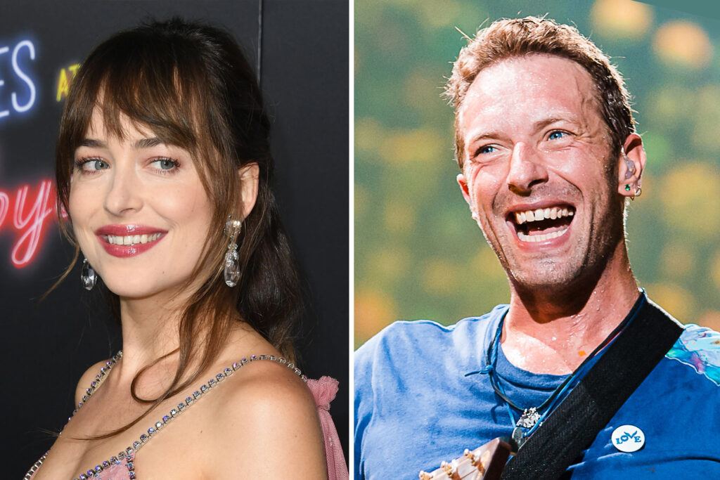 Dakota Johnson and Chris Martin